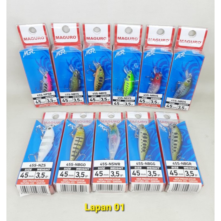 Umpan Pancing/Lure/Minnow Maguro Provocateur Natura 45s-Sinking