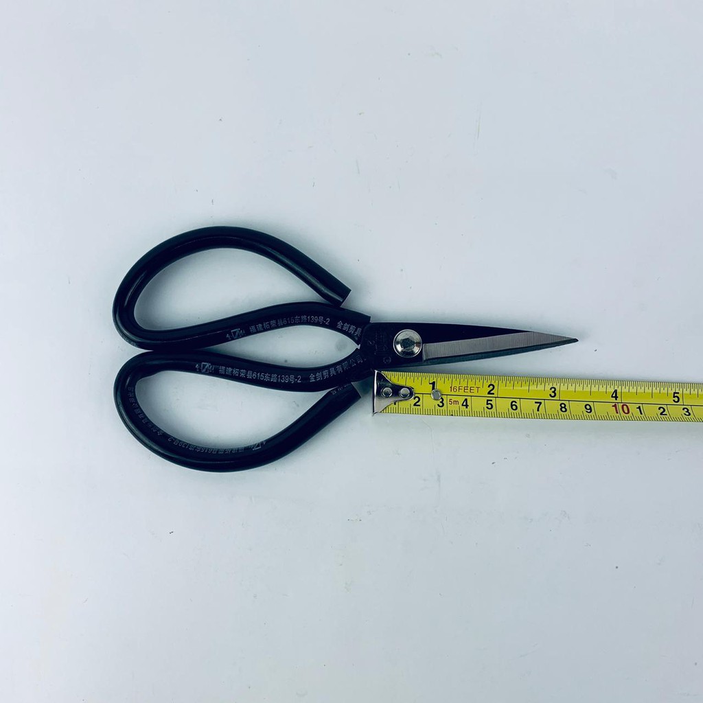 GUNTING STAINLESS GAGANG HITAM IMPORT