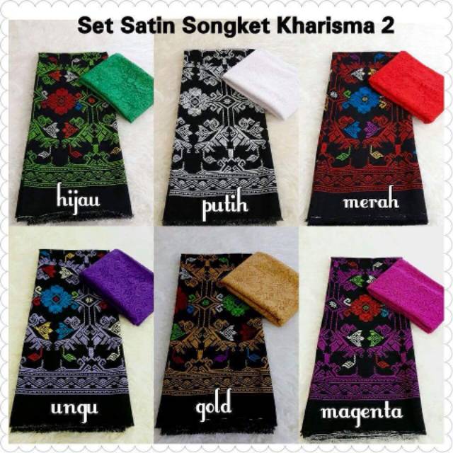 Set satin songket kharisma 2 (RESTOCK)
