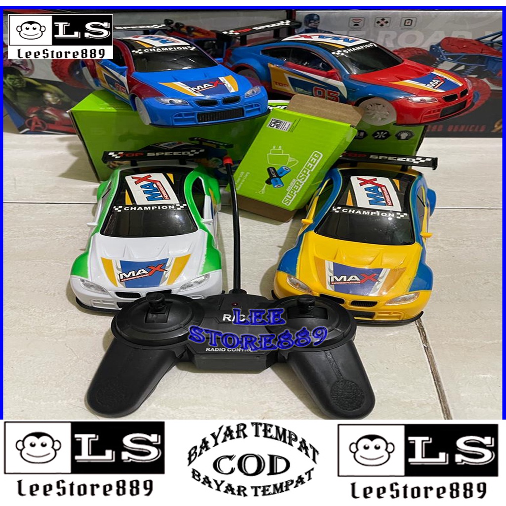 leestore889 Mobil remot sedan RC Super Speed Max Remote Control Mobil Balap 1866