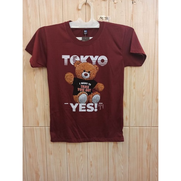 Kaos tedy bear ukuran anak abg tanggung junior