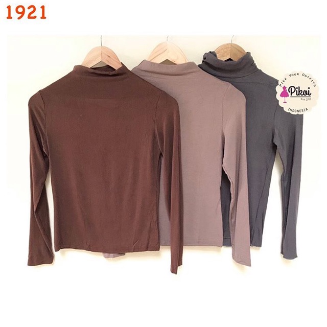 Turtle neck murah / baju polos muslimah lucu / baju hangat wanita / blouse kantor wanita lucu/1921