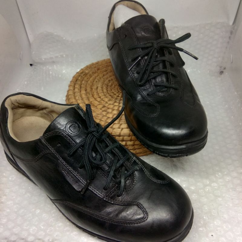 Sepatu Kulit Pria Rockport size 41/Sepatu Tali Laki-Laki Preloved original/Sepatu hitam semi formal