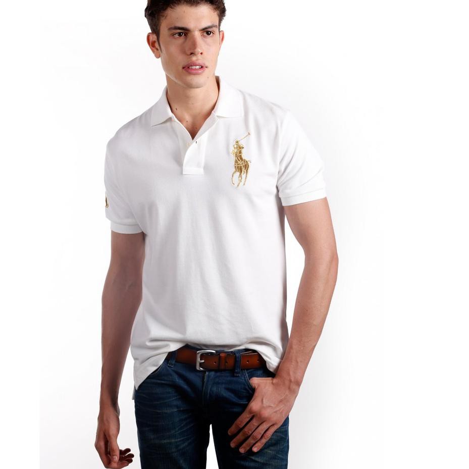 white and gold polo ralph lauren