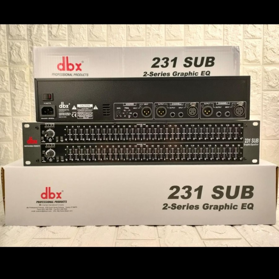 EQUALIZER ekualiser DBX 231+SUBWOOFER EQUALISER DBX231 SUb trafo donat