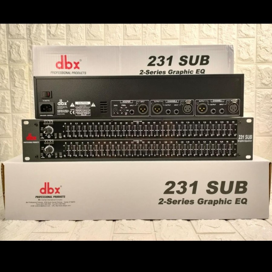 EQUALIZER ekualiser DBX 231+SUBWOOFER EQUALISER DBX231 SUb trafo donat