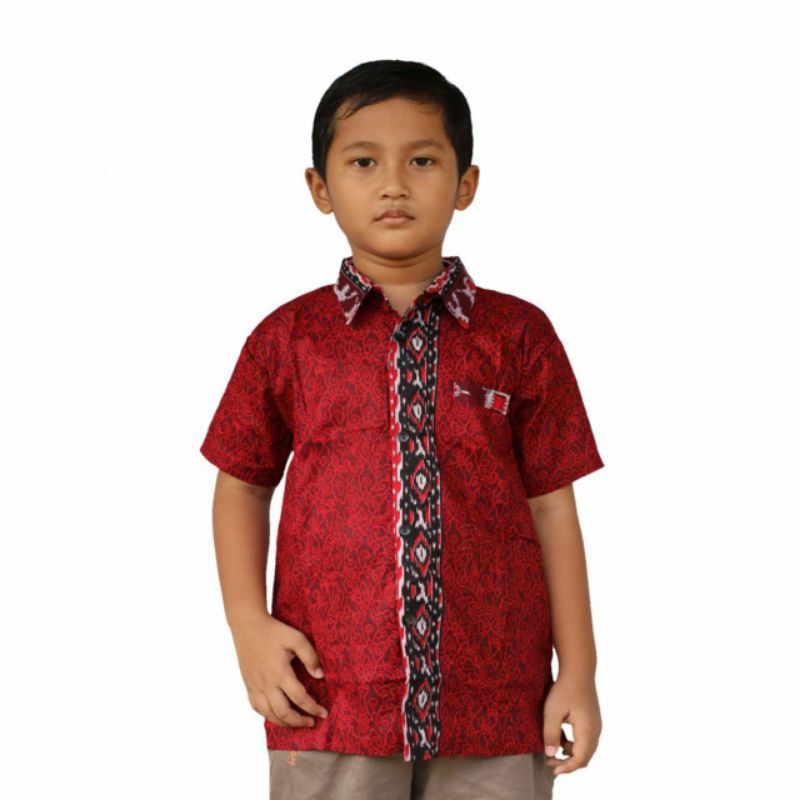 Kemeja Batik Anak - batik anak - baju batik anak laki laki umur 2-12 tahun hem batik anak pendek