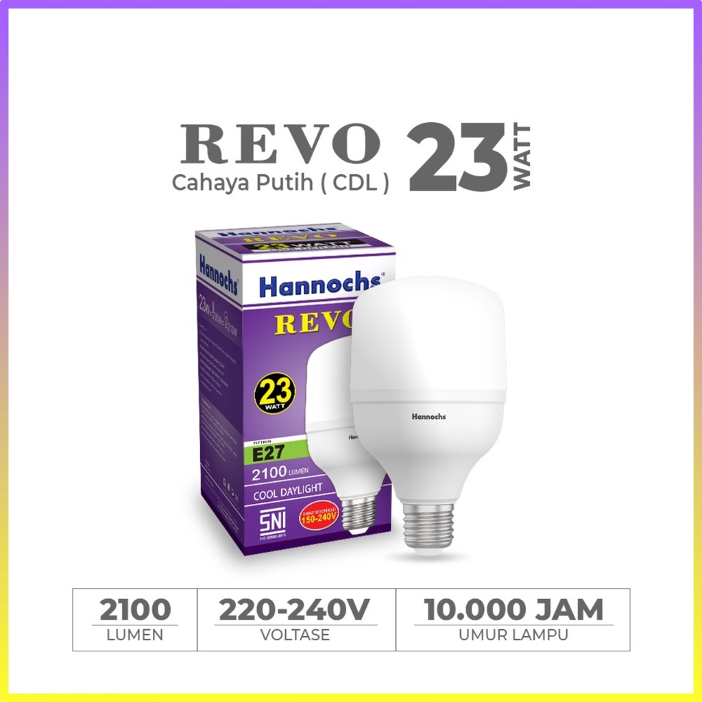 Hannochs Lampu LED Capsule Revo 23 Watt - Cahaya Putih