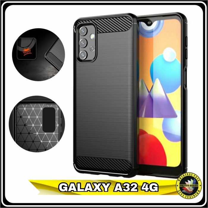 Casing Samsung Galaxy A32 4G Softcase A 32 Fiber Line Ipaky