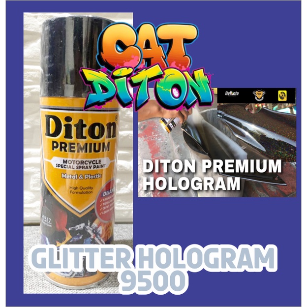 Cat Pilox Diton Premium Clear Glitter Hologram 300cc 9500 Sparkle Pylox