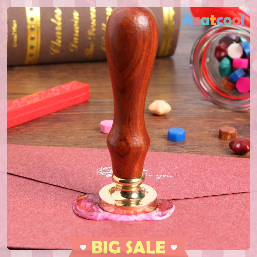 Stempel Segel Lilin Bahan Kayu Gaya Retro Antik Untuk Dekorasi Pernikahan