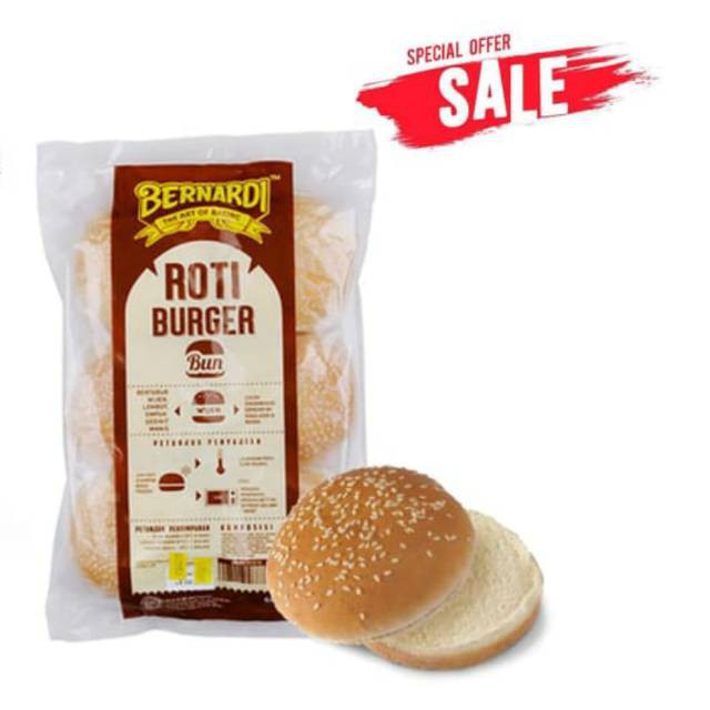 

Bernadi roti burger wijen isi 6