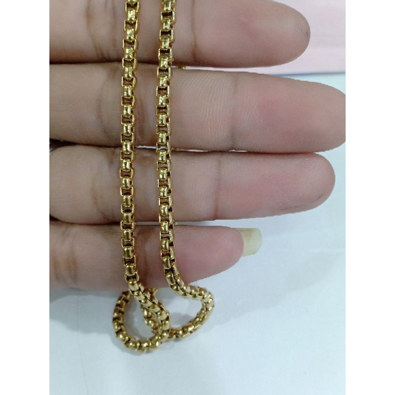 kalung rolo kuning titanium