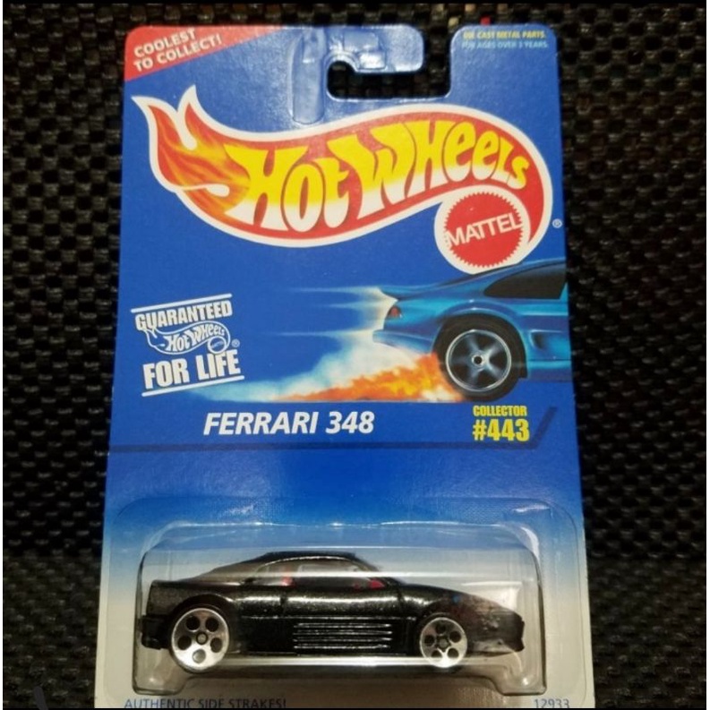 Hot wheels hotwheels Ferrari 348 hitam black Variant velg