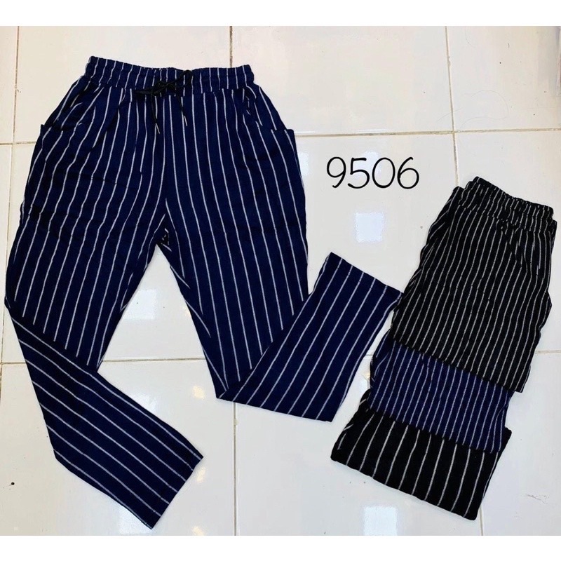 Celana ZARA Salur import // celana garis garis wanita