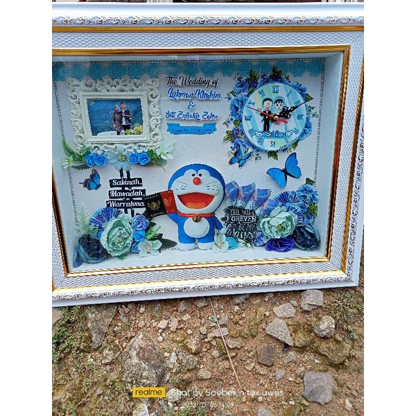 Bingkai Mahar Pernikahan Pengantin Doraemon Mahar Pernikahan Karakter Mahar Murah Mahar Jam Aktif