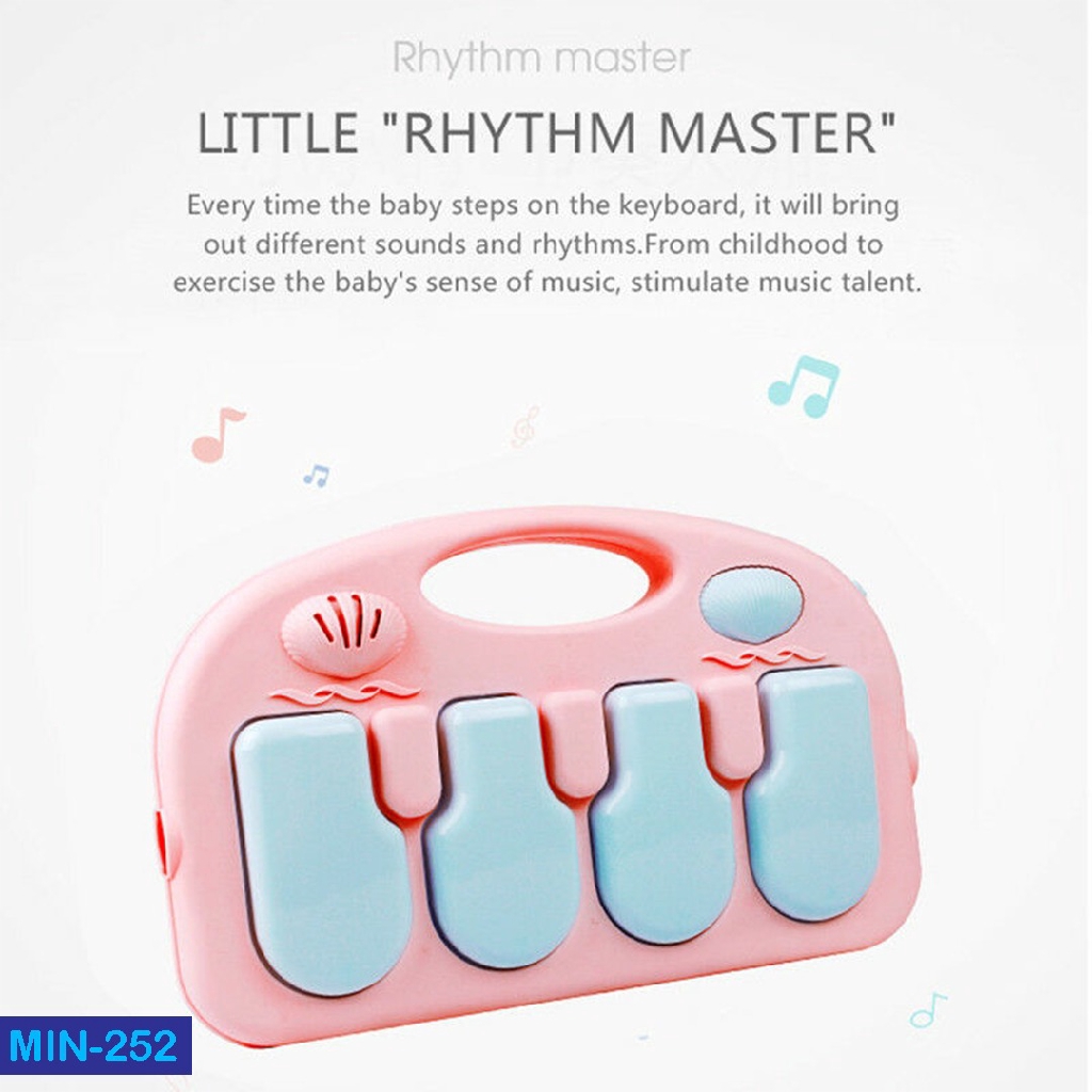 Mainan anak matras bayi play gym PIANO GYM RACK 3 IN 1