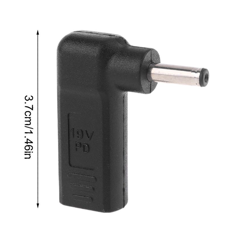 Btsg Sudut Kanan Untuk DC Power Adapter Type-C Female to 4.0x1.35mm Male Plug Adapter