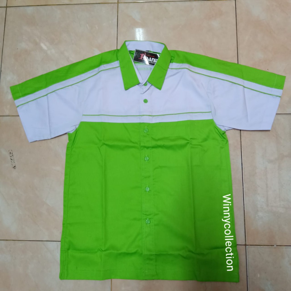 Seragam Kombinasi, Kemeja Seragam, Baju Kerja, Seragam Drill, Baju PDH atasan drill