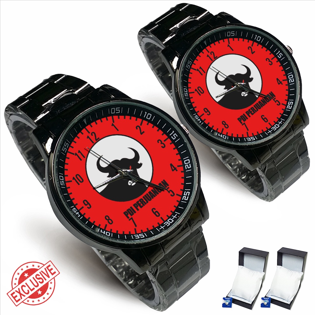 Jam Tangan Rantai Couple PDI PERJUANGAN - 04 (Nice)