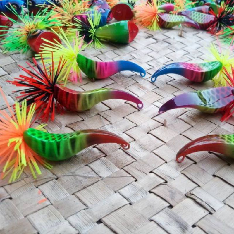 UMPAN PANCING CASTING JUMP FROG CURUT KILLER 10 GR... HANDMADE MURAH