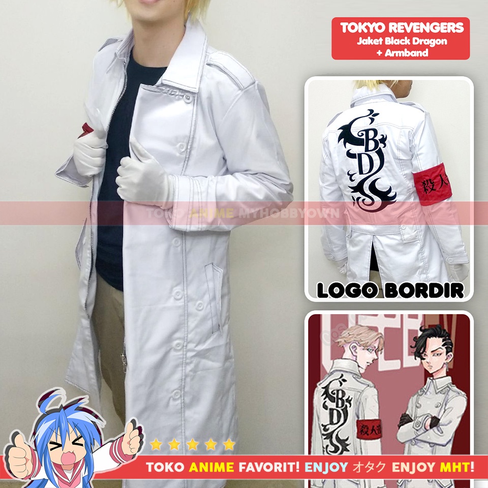 Jaket Parka Jubah Black Dragon Tokyo Revengers Inui Inupi Seishu Kokonoi Hajime Kostum Cosplay