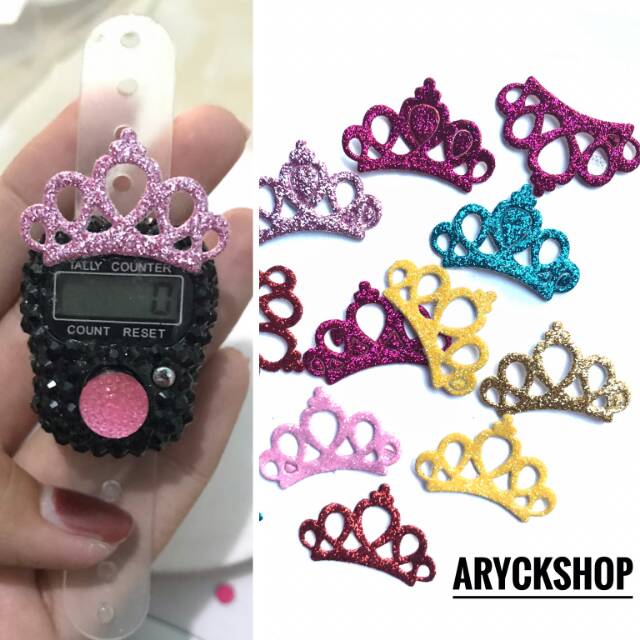 CROWN KAIN isi 10pcs Bahan craft Bahan Tasbih Digital swarovski