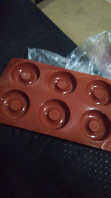 Cj Cetakan Silikon Kue Puding Donat 6 Cav