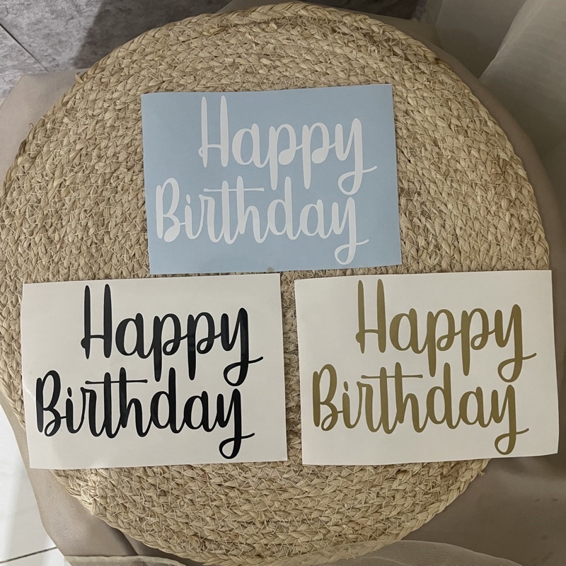 sticker balon happy birthday|cutting sticker