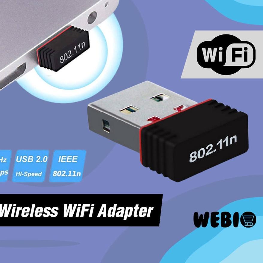 USB WiFi Adapter Dongle Wireless Mini Receiver PC Laptop Komputer Donggle WiFi Eksternal 802.11n 150