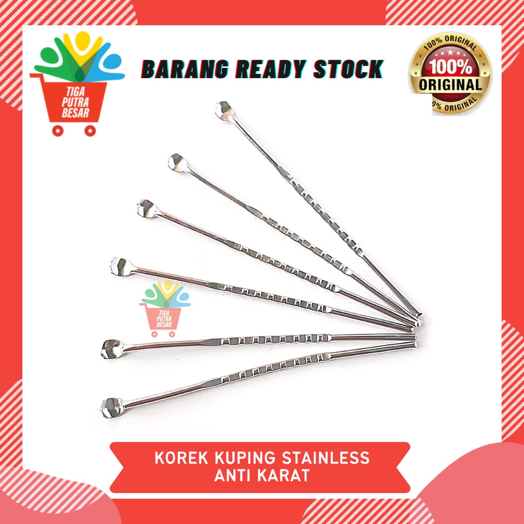 KOREK KUPING STAINLESS STEEL ANTI KARAT