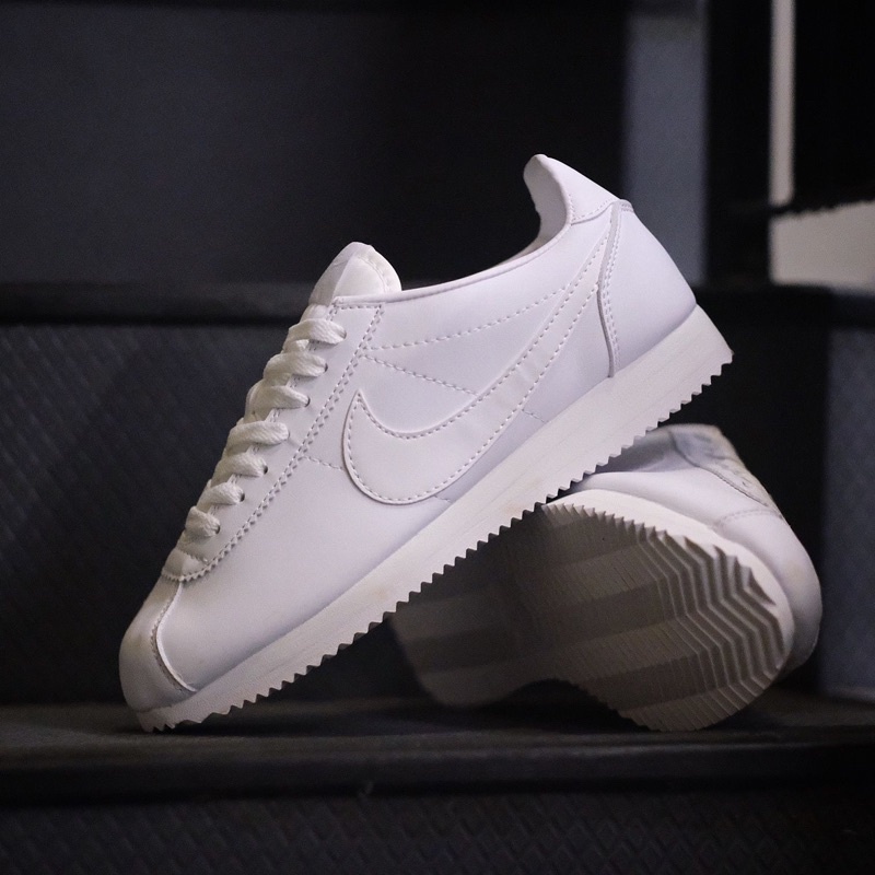 all white classic nikes