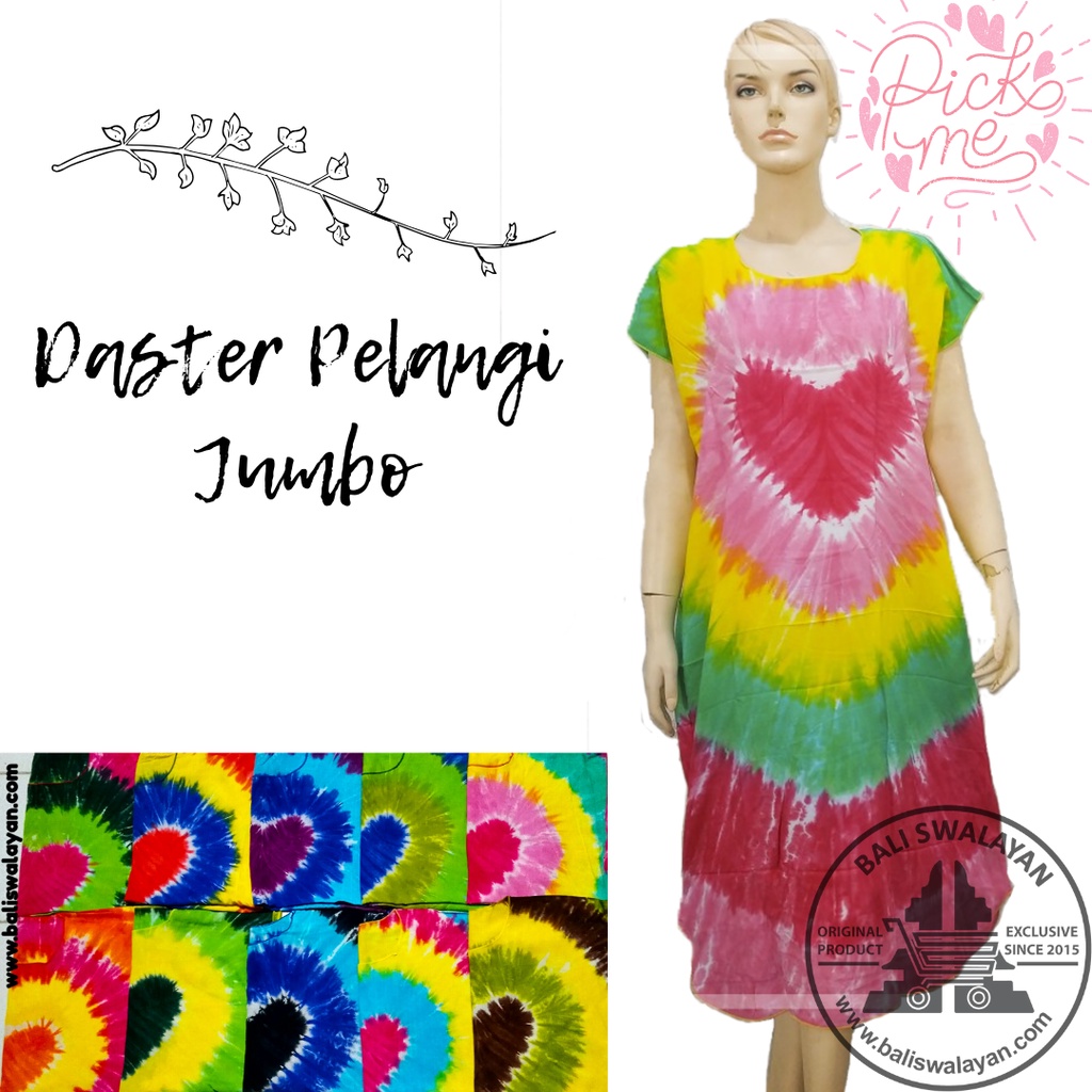 Daster Pelangi Jumbo - Paket Level 2 (13 Pcs)