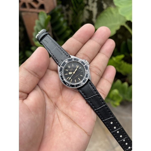 Jam Tangan Vega By Citizen Quartz Divers 100M 3G00 Black Dial