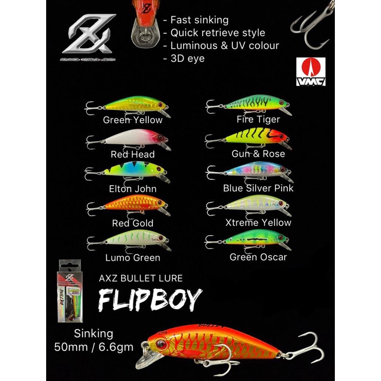 AXZ BULLET LURE FLIPBOY (5cm / 6.6gram) SINKING