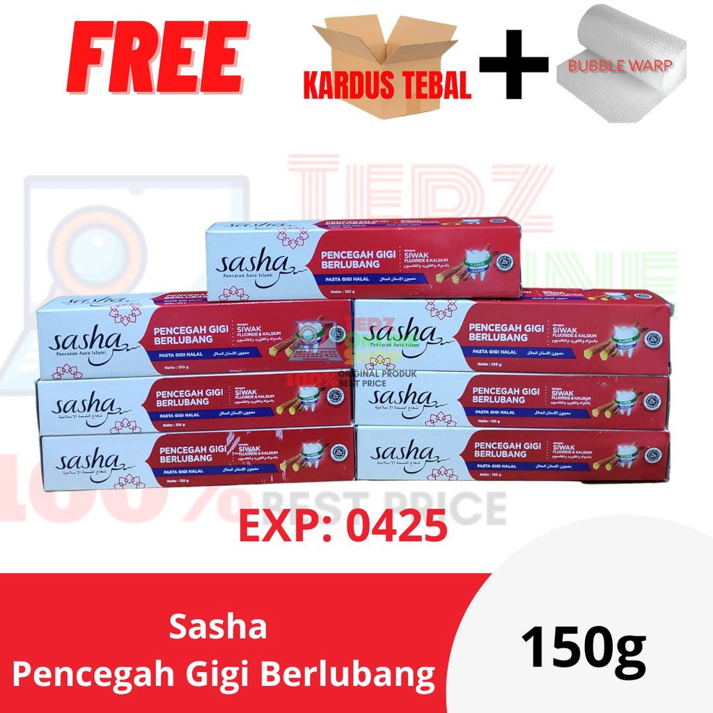 Sasha Pencegah Gigi Berlubang 150g