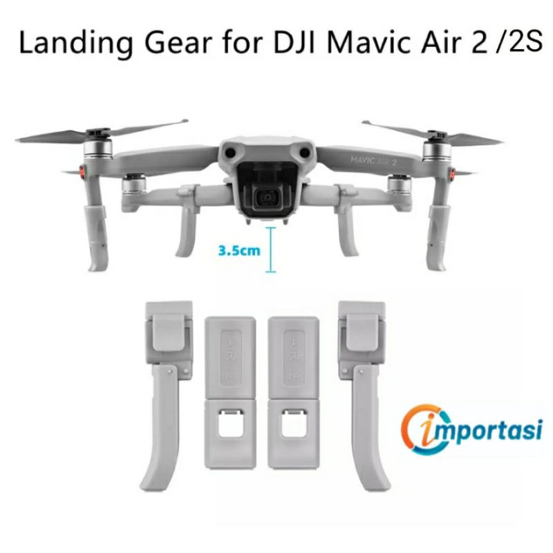 Landing Gear for DJI Mavic Air 2 2S Kaki Drone Legs Peninggi Heightening