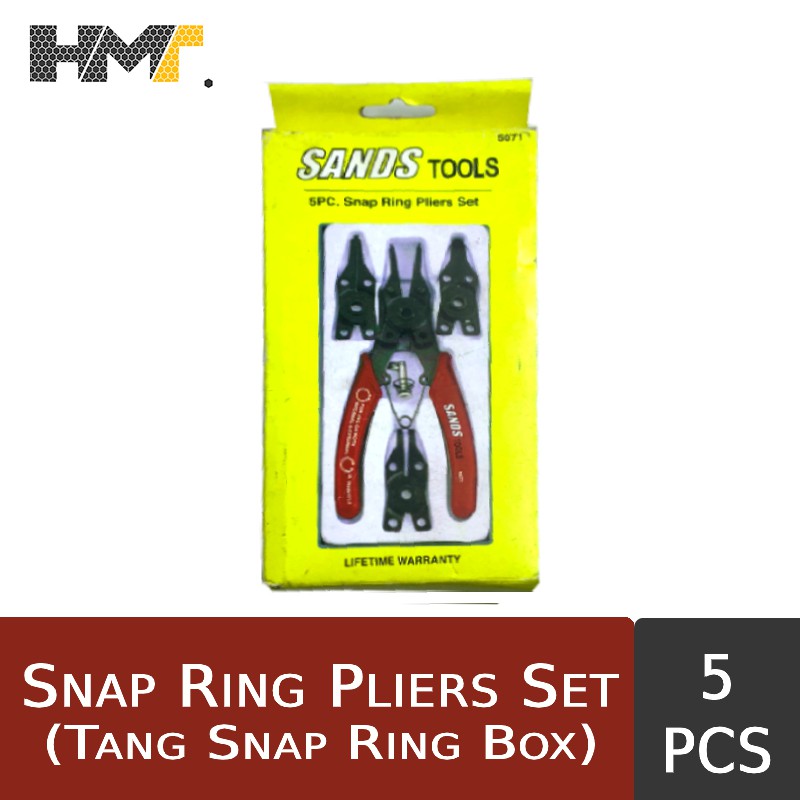 Tang Snap Ring Box Isi 5pcs / Snap Ring Pliers Set