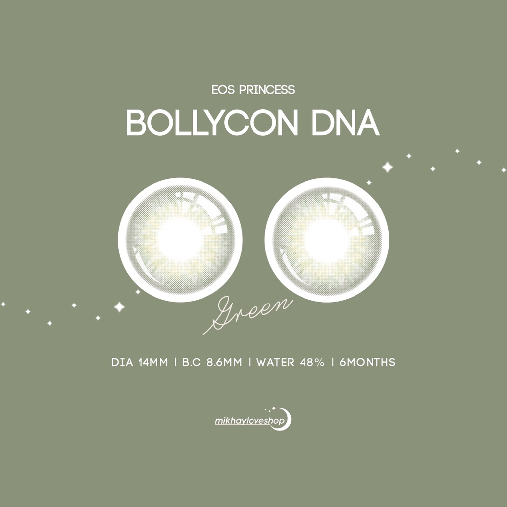 MIKHAYLOVESHOP Softlens Bollycon DNA Green | EOS Princess