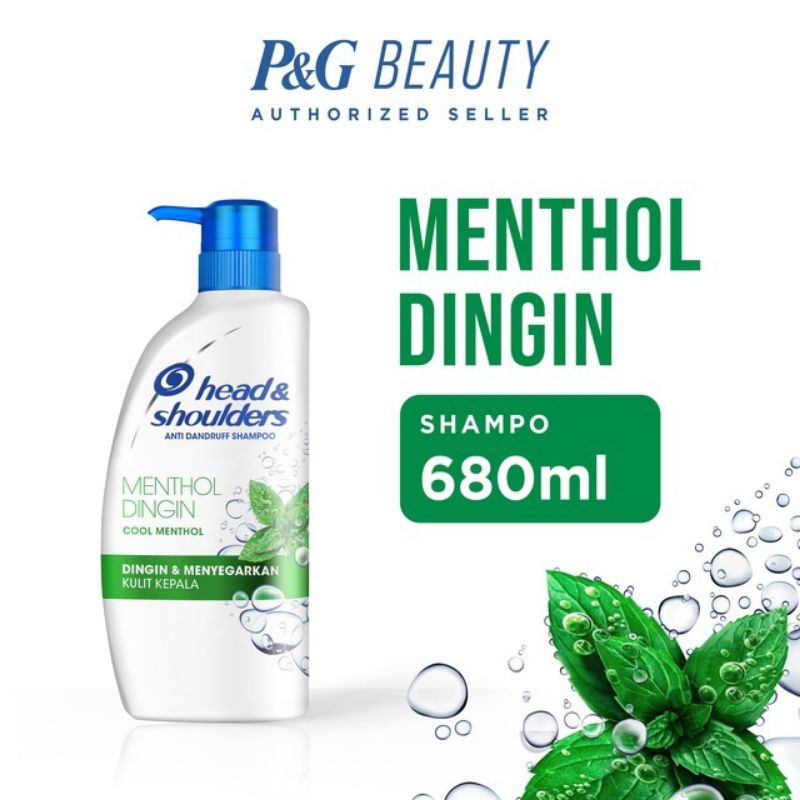 Head &amp; Shoulders Shampo Menthol Dingin Anti Dandruff 850 ml 680 ml 400 ml - Anti Ketombe