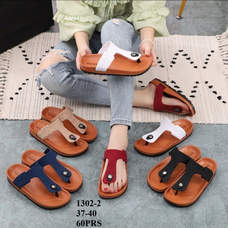 SANDAL JEPIT KARET IMPORT WANITA BALANCE 1302 -2