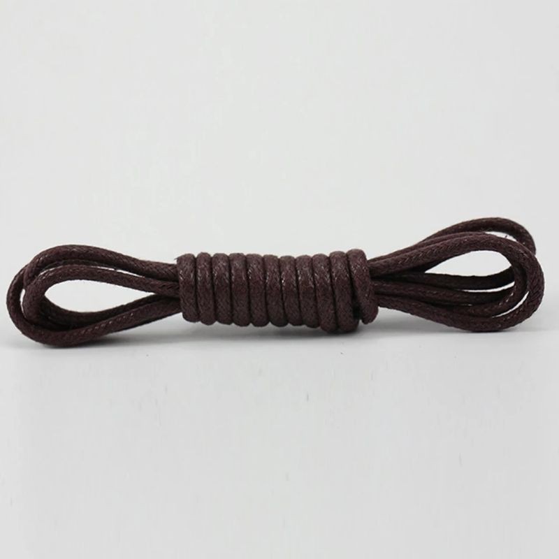 TALI SEPATU LILIN BULAT SOELACE WAXED-deep brown