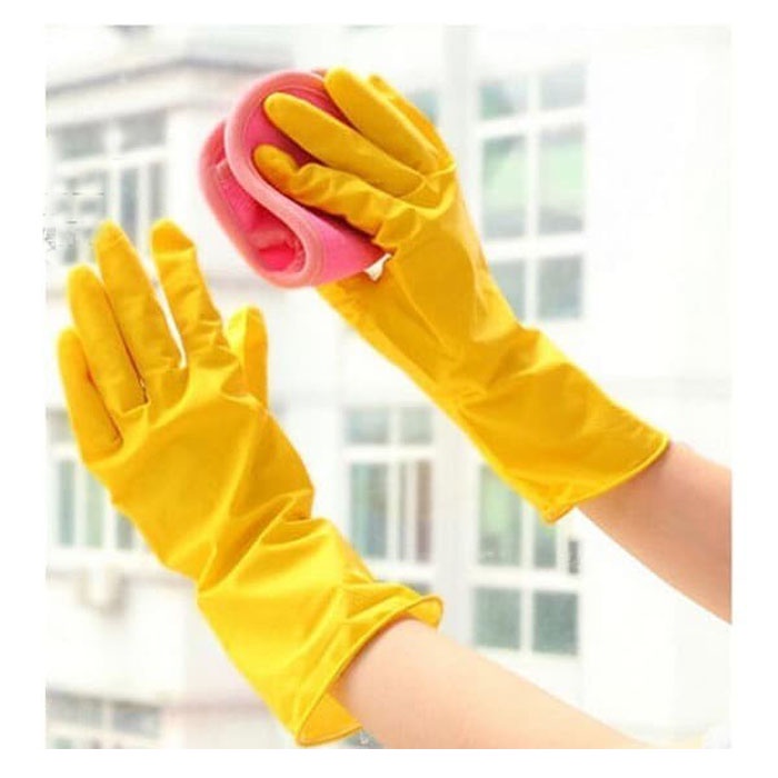 Sarung Tangan Karet Kuning Household Multipurpose Rubber Hand Gloves