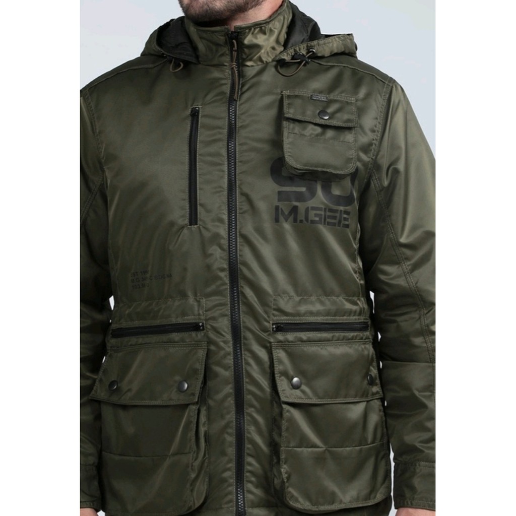 Jaket Original MGEE 3451C Outdoor Hoodie Hunter 007 Green