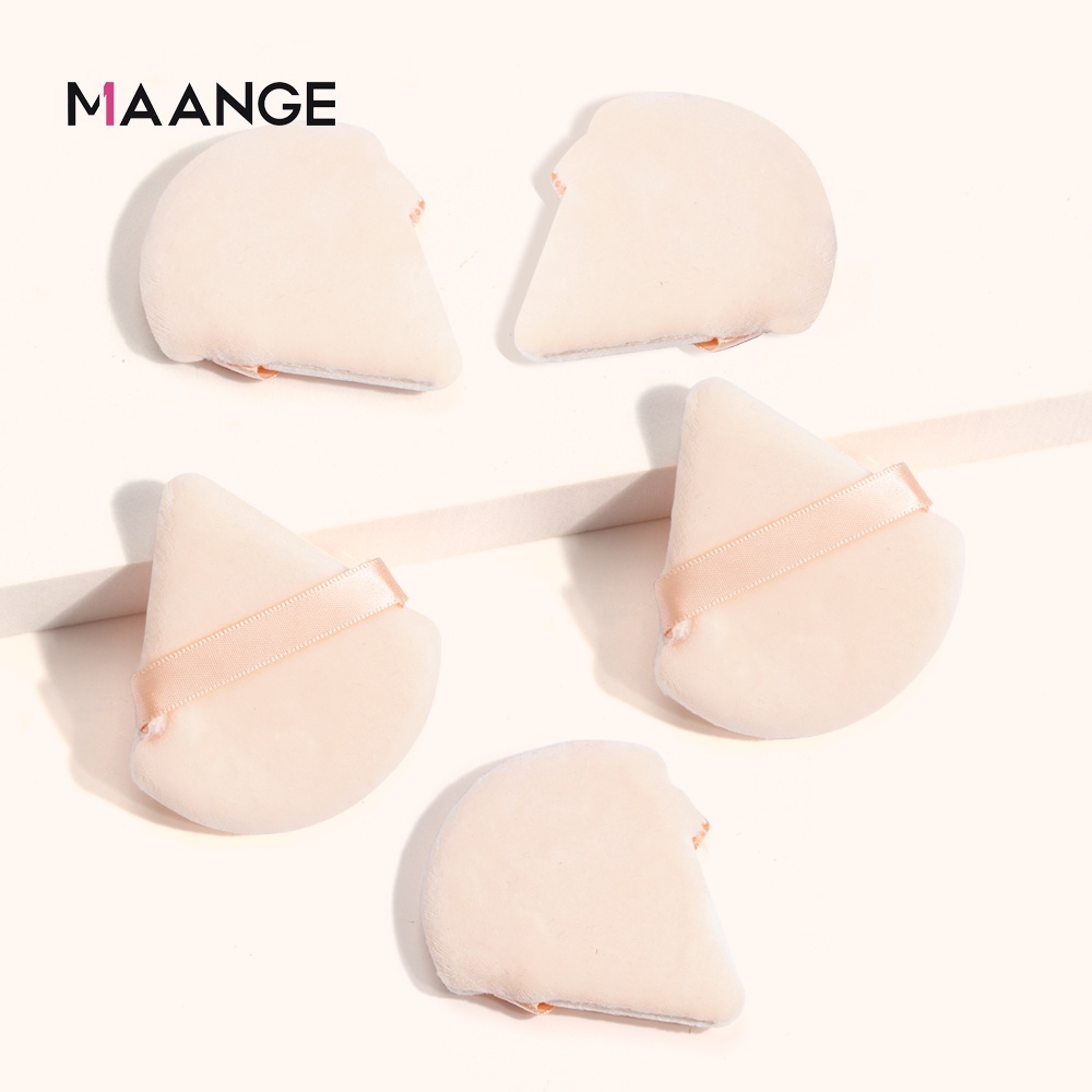 MAGEFY Set 5 Makeup Sponge Gelembung Berbentuk Segitiga Untuk Wajah Wanita 51028