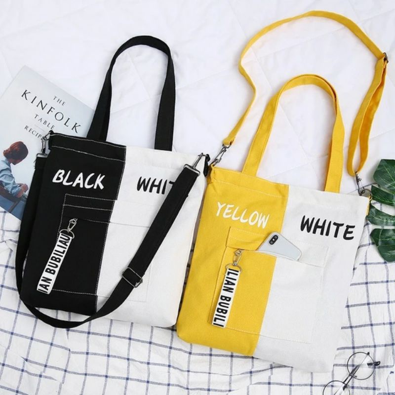 Arifirn Two Tone - Tas Tote Bag Wanita Murah