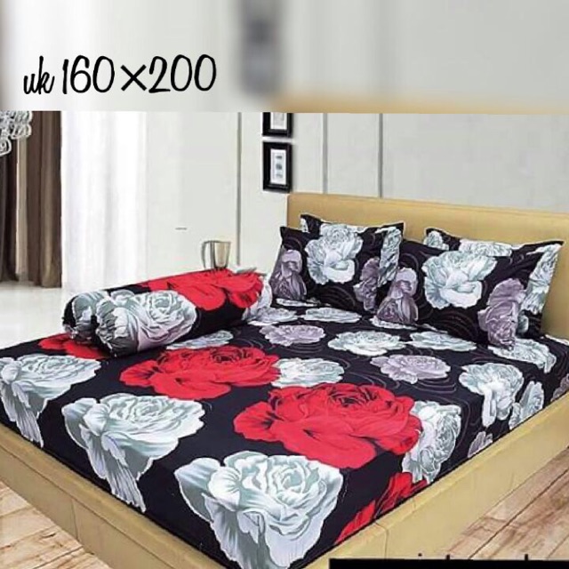 Sprei LADY ROSE MURAH MOTIF VIVIAN Uk.160 x 200 & 180 x 200