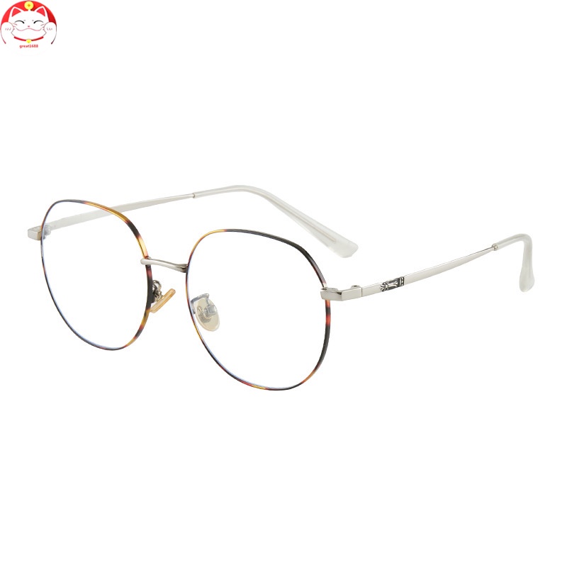 Anti Blue Light Glasses For Women Men Computer Glasses with Silicone Nose Pad Iron Vintage Style