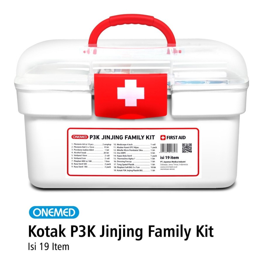 P3K ONEMED KOTAK P3K JINJING FAMILY KIT FIRST AID KID MEDICAL ONLINE MEDICALONLINE