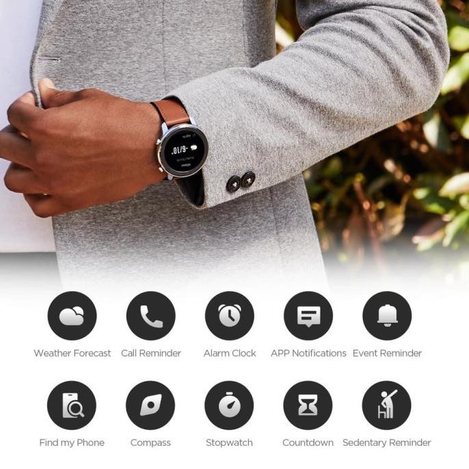 Amazfit GTR 47mm Smartwatch Smart Watch GTR 47 International Version - LITE - NON GPS, Black Alloy